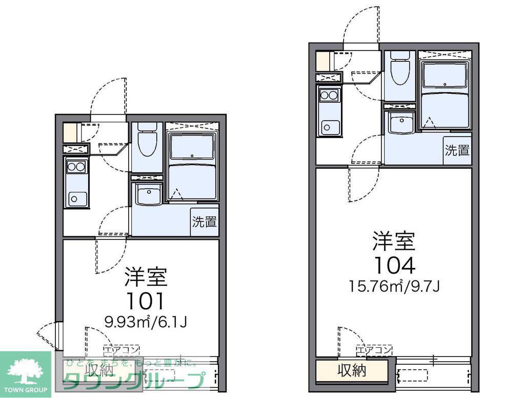 レオネクストプランドール(1K/2階)の間取り写真