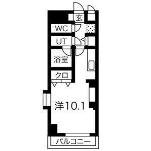 ノヴェル新栄(ワンルーム/5階)の間取り写真
