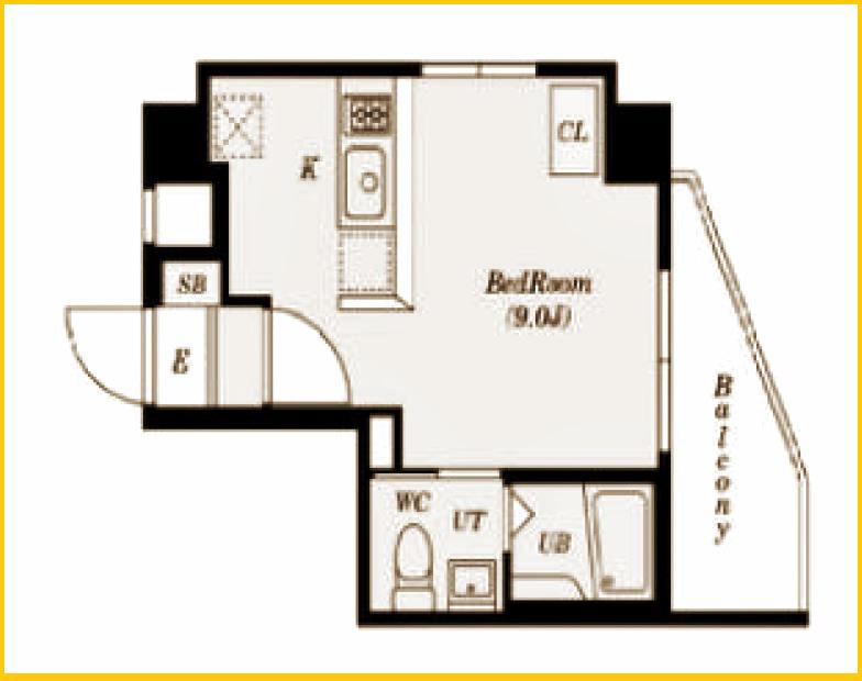 MARINA YOKOHAMA PREMIUM(ワンルーム/5階)の間取り写真