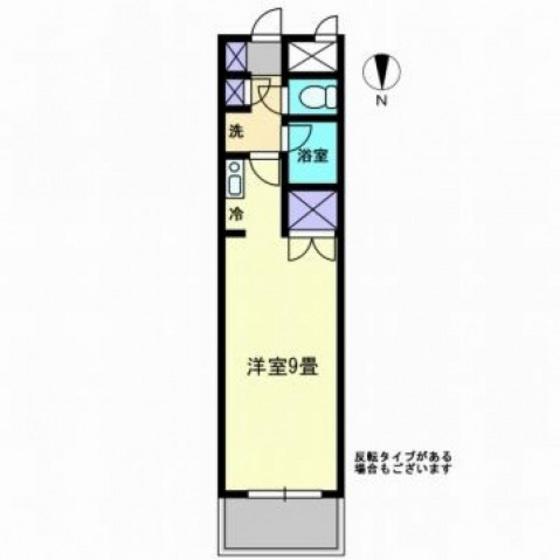プランドール内山下(ワンルーム/5階)の間取り写真
