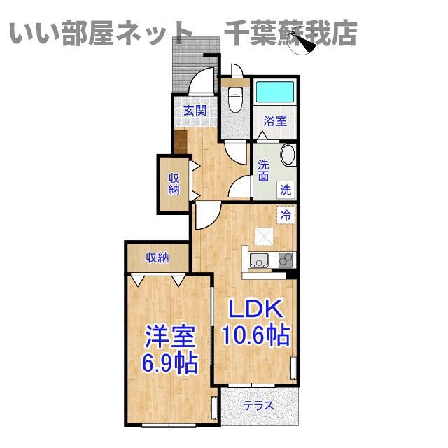 ライムステージ(1LDK/1階)の間取り写真