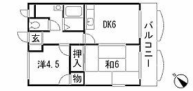 ルミエールイトウ(2DK/3階)の間取り写真