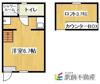 サンマリノ藤田(1K/1階)の間取り写真