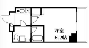 クレヴィスタ綾瀬(1K/2階)の間取り写真