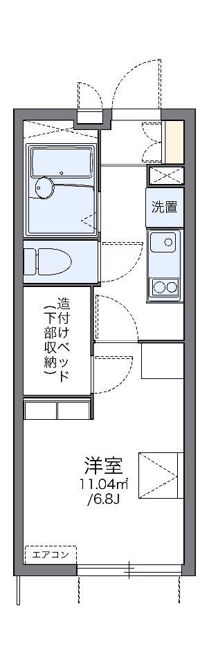 レオパレスKOEMON II(1K/1階)の間取り写真