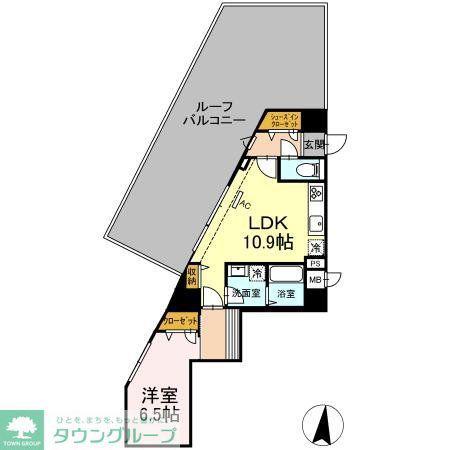 GRAND SOLEIL(1LDK/5階)の間取り写真