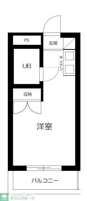 ステラ石神井(1K/4階)の間取り写真