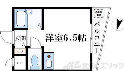 メゾンアンティーム(1K/2階)の間取り写真