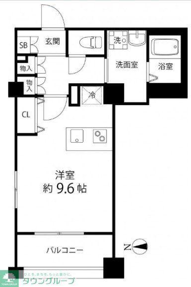TSGARDEN高円寺(ワンルーム/2階)の間取り写真