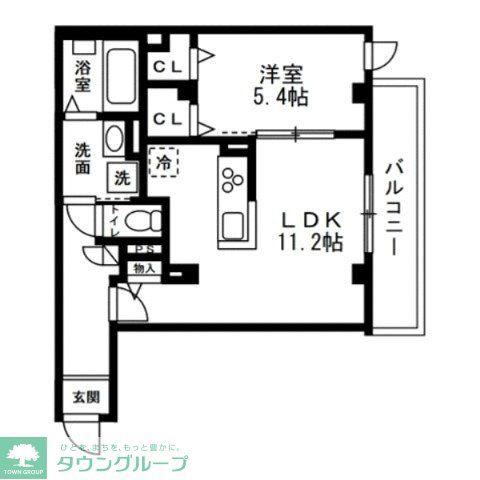 ディアコートあざみ野(1LDK/3階)の間取り写真
