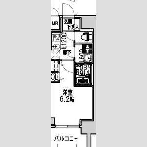 S-RESIDENCE布施AVENTRA(1K/5階)の間取り写真