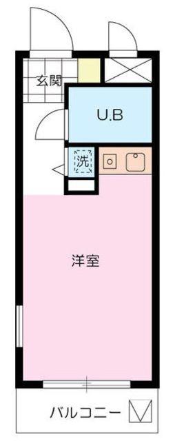 マメゾン西荻窪(ワンルーム/1階)の間取り写真