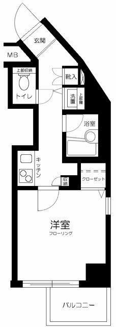 パークウェル高円寺弐番館(1K/3階)の間取り写真