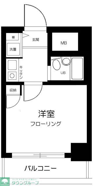 プレールアイディ大森II(1K/10階)の間取り写真