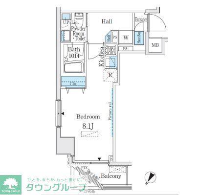 BUENA VISTA代々木(ワンルーム/3階)の間取り写真