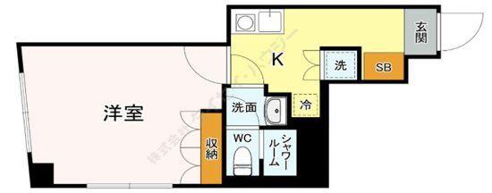 G・S丸岡ビル(1K/3階)の間取り写真