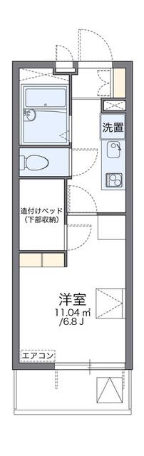レオパレス南大和田(1K/4階)の間取り写真