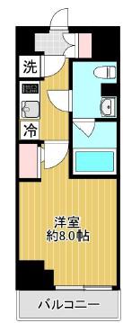 SHOKEN RESIDENCE高島平II(1K/5階)の間取り写真