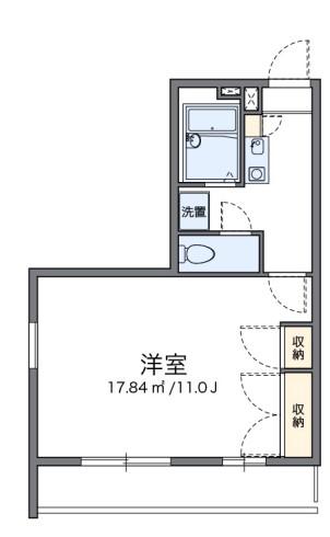 レオパレスTOMOMATSU(1K/1階)の間取り写真