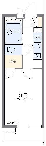 レオパレススマイルハウスK&K(1K/3階)の間取り写真