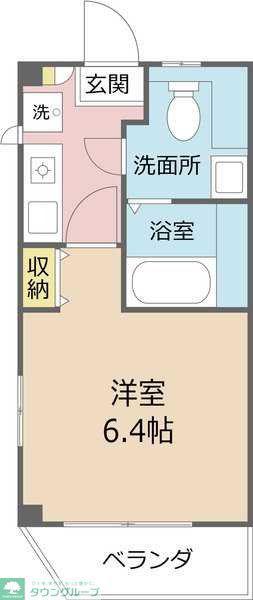 LUMINUS(1K/4階)の間取り写真