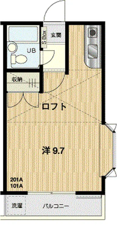 シャルム 2階階 間取り