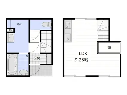 グランツリー浜尻(ワンルーム/1階)の間取り写真