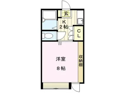 メディカルコーポII(1K/5階)の間取り写真