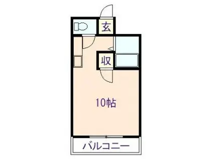 エスポワールタカナベ(ワンルーム/4階)の間取り写真
