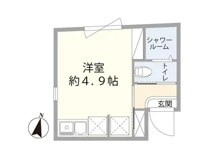 アスパイア新宿(ワンルーム/2階)の間取り写真