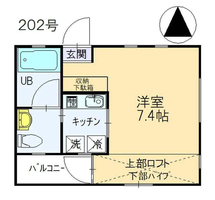 3FLATS 2階階 間取り