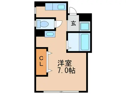 Fビル新栄I(ワンルーム/2階)の間取り写真