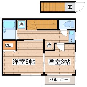 FIRSTBLISS(2K/2階)の間取り写真