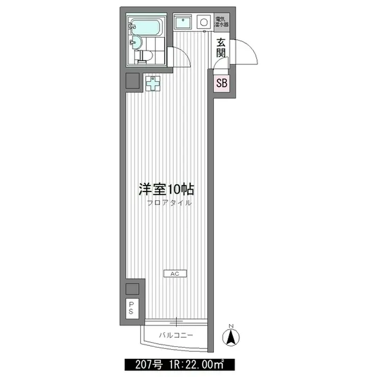 グリューネンハイム 2階階 間取り