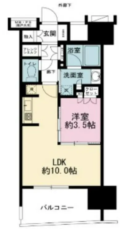 ライオンズ千代田三崎町 5階階 間取り