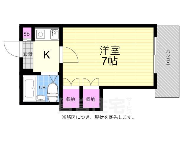 BNエステート(1K/2階)の間取り写真