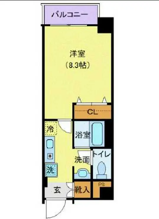 アヴニール浅草橋 5階階 間取り