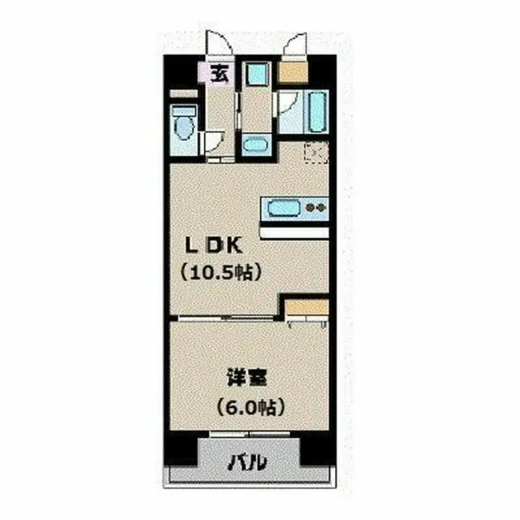 カスタリア新宿 6階階 間取り