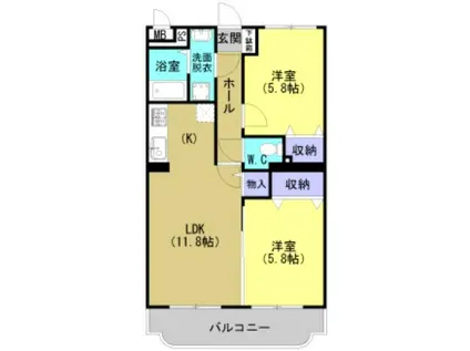 LM.FACTORY III(2LDK/3階)の間取り写真