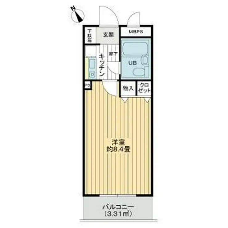 ライオンズマンション八王子第6 3階階 間取り