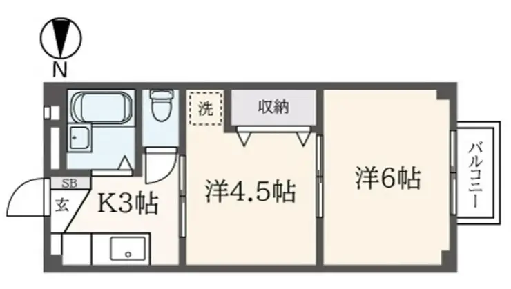 サニーホームズ浜田山 2階階 間取り