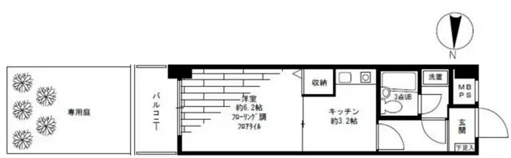 ライオンズマンション武蔵新城第5 1階階 間取り