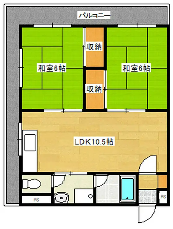 フレンドヴィラ西田 2階階 間取り