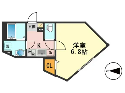 レピュア青砥レジデンス(1K/5階)の間取り写真
