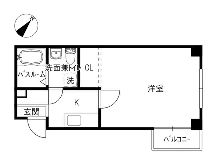 LEXIA(1K/2階)の間取り写真