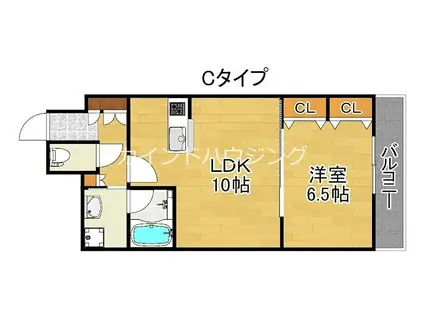 MAYFER(1LDK/1階)の間取り写真