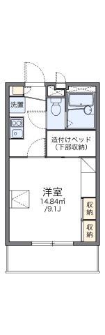 レオパレスヤマハ(1K/2階)の間取り写真