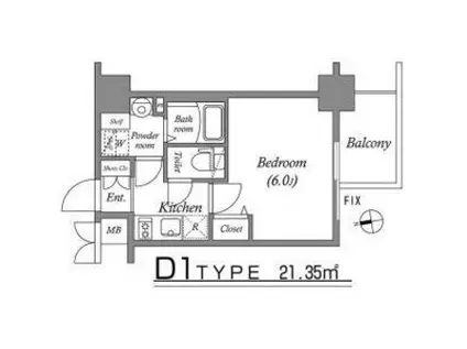 エスリード新大阪グランファースト(1K/4階)の間取り写真