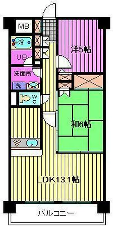 プリムベール南浦和 4階階 間取り