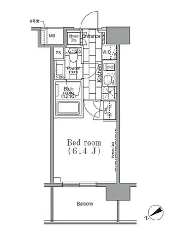 パークハビオ目黒リバーサイド 2階階 間取り